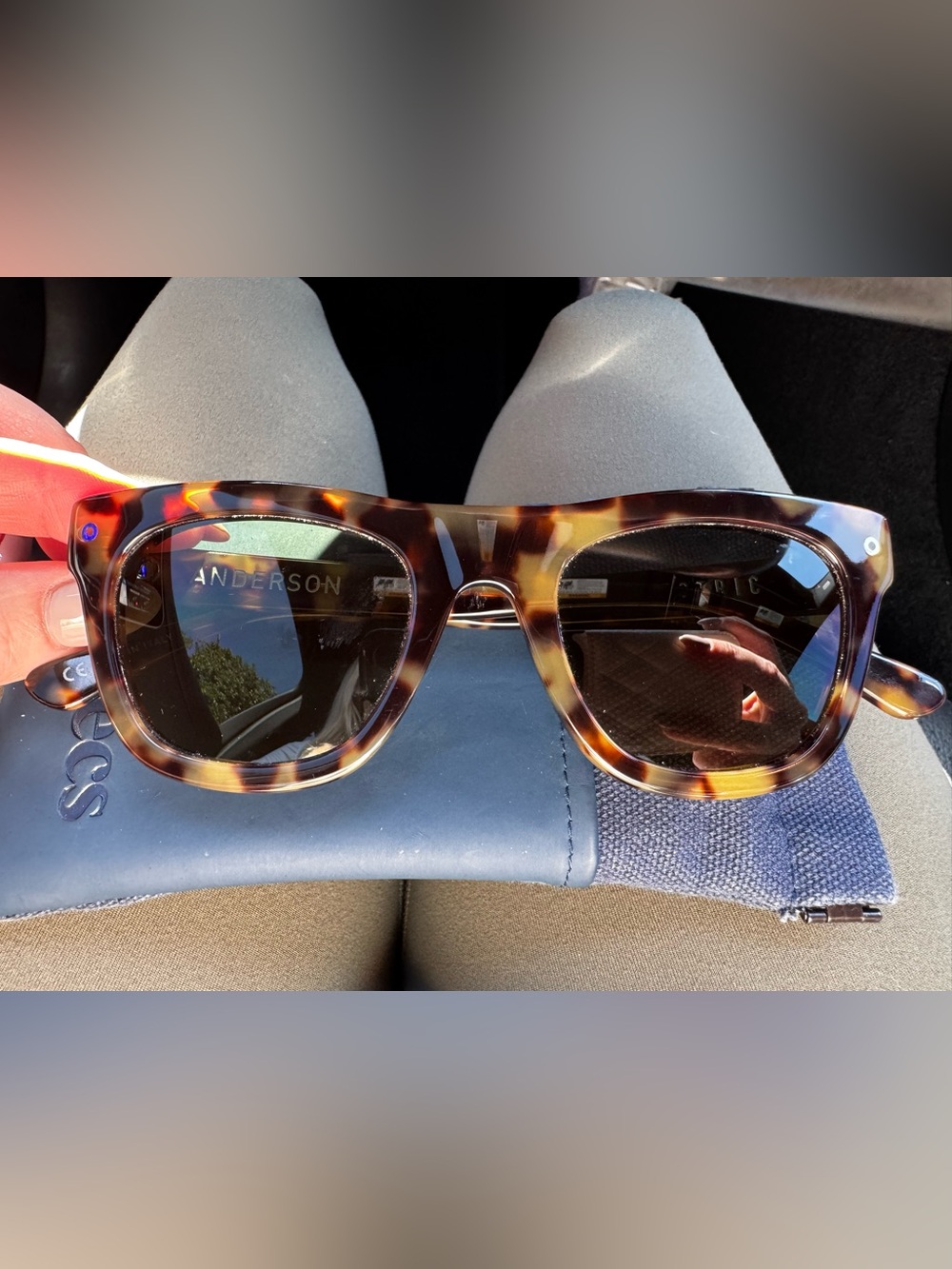 Electric Family Tortoiseshell Sunglasses with Dark Lenses